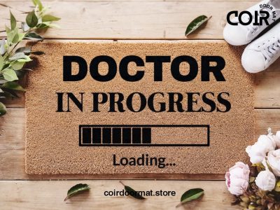 Doctor In Progress - Doctor Doormat - Welcome Doormat - New home Gift - Doctor Gift - House Warming Decorations - Funny Doormat