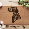 Dog Door Mat -  Dog Decor For Home - Funny Doormat Dogs - Ask Not For Whom The Dog Barks, It Barks For Thee - Dog Lovers Gift - Gift Ideas