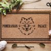 Dog Doormat - Pomeranian Palace - Dog Home Decor - Dog Welcome Doormat - Dog Lover Gift - Housewarming Gift - Dog Door Mat -