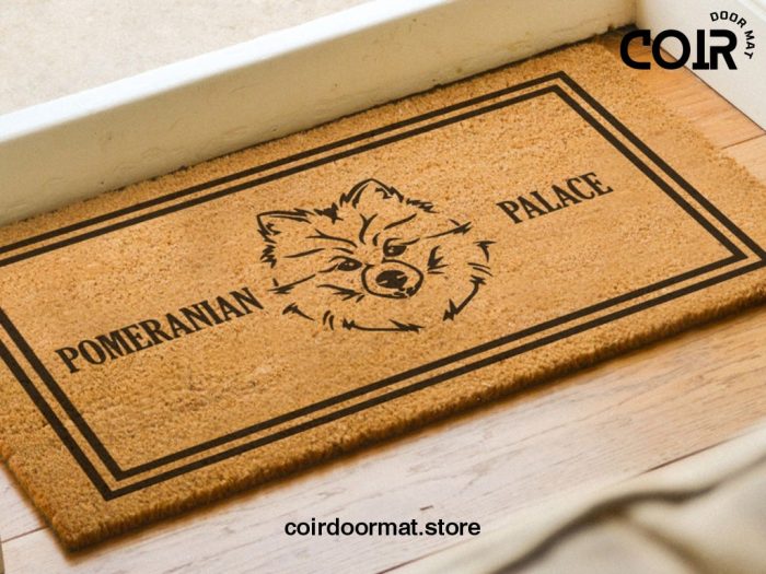 Dog Doormat - Pomeranian Palace - Dog Home Decor - Dog Welcome Doormat - Dog Lover Gift - Housewarming Gift - Dog Door Mat -