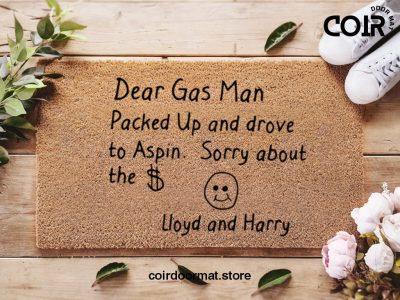 Dumb And Dumber Doormat - Dear Gas Man Quote - Lloyd And Harry - Funny Welcome Gift - Funny Family Gift - Personalized Doormat - TV Mat