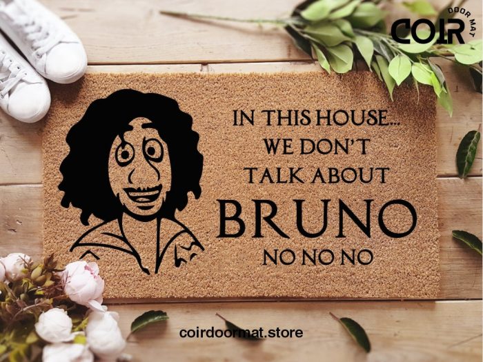 Encanto  Disney Doormat - We Don't Talk About Bruno - Disney Welcome Mat - Disney Home Decor - Disney Housewarming Gift