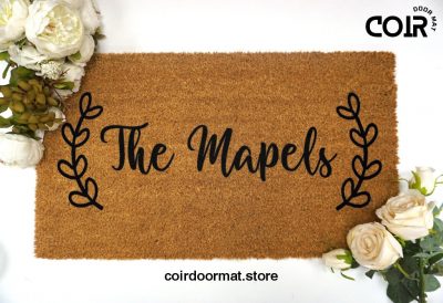 Engagement Gifts For Couple - Personalized Last Name Door Mat - Custom Doormat - Wedding Gift - Valentines Day - Galentines Day Gifts