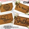 Engagement Gifts For Couple - Personalized Last Name Door Mat - Custom Doormat - Wedding Gift - Valentines Day - Galentines Day Gifts