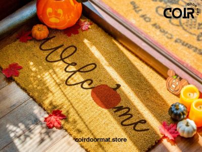 Fall Welcome Doormat - Pumpkin Doormat - Pumpkin Decor - Fall Decor - Fall Door Mat - Fall Rug - Porch Decorations - Seasonal Presents