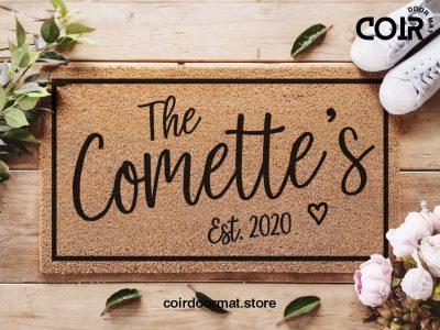 Family Name Doormat / Personalised Family Name Doormat / Established Date / Realtor Gift / Housewarming Gift / Custom Doormat