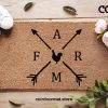 Farm Door Mat - Farmhouse Doormat - Housewarming Gifts - Farm Welcome Doormat - Farm Mat - Adventure Gift - Chicken