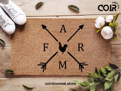 Farm Door Mat - Farmhouse Doormat - Housewarming Gifts - Farm Welcome Doormat - Farm Mat - Adventure Gift - Chicken