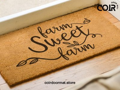 Farm Sweet Farm Door Mat - Farmhouse Doormat - Housewarming Gifts - Farm Welcome Doormat - Farm Mat - Adventure Gift