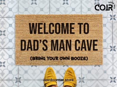 Fathers Day - Gift For Dad - Dad Gift - Gift For Him - Custom Doormat - Funny Doormat - Dad Gift - Christmas Gift - Man Cave - Gift