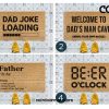 Fathers Day - Gift For Dad - Dad Gift - Gift For Him - Custom Doormat - Funny Doormat - Dad Gift - Christmas Gift - Man Cave - Gift