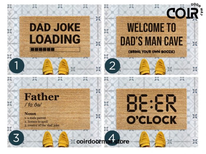 Fathers Day - Gift For Dad - Dad Gift - Gift For Him - Custom Doormat - Funny Doormat - Dad Gift - Christmas Gift - Man Cave - Gift