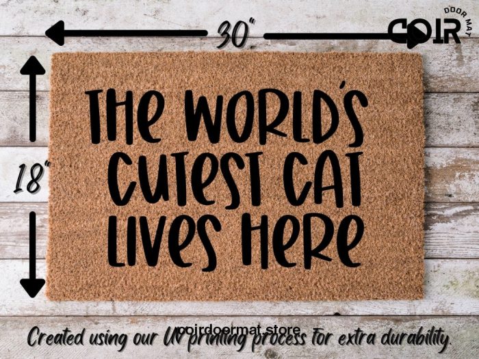 Funny Cat Doormat, Coir Doormat, Housewarming Gift, New Home Gift, Welcome Mat, Funny Cat Gifts, Cat Lover Gift, Outdoor Doormat