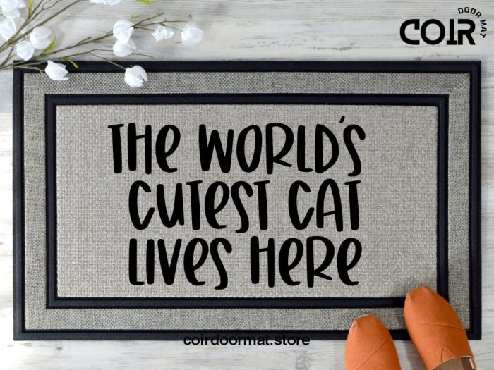 Funny Cat Doormat, Coir Doormat, Housewarming Gift, New Home Gift, Welcome Mat, Funny Cat Gifts, Cat Lover Gift, Outdoor Doormat