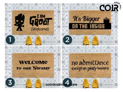 Funny Doormat - Gift for him - Housewarming Gift - Closing Gift - Marvel Doormat - Dr Who Gift - Lord Of The Rings - No Admittance