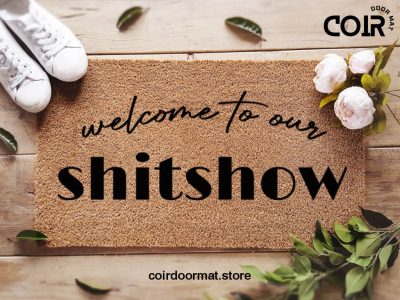 Funny Welcome Mat - Welcome To Our Shitshow Doormat - Gifts For Him - Gifts For Her - Home Decor - Personalized Doormat - Funny Family Gift