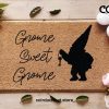 Gnome Sweet Gnome Doormat - Home Decor - Personalized Door Mat - Funny Doormat - Welcome Mat - Front Doormat - Greeting Door Mat