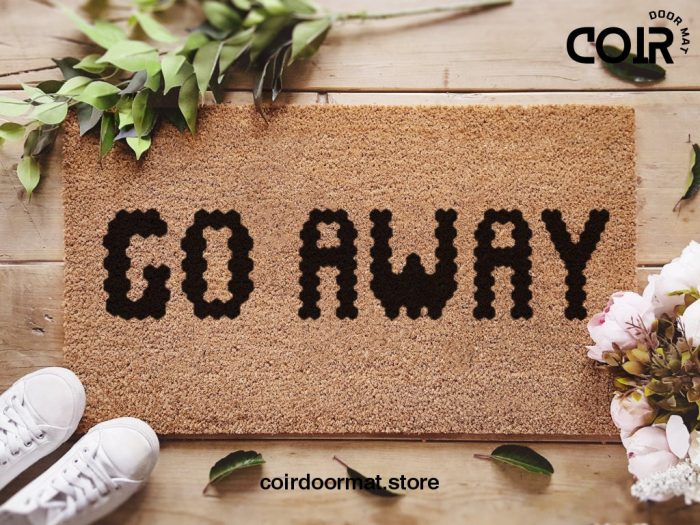 Go Away Frank Sinatra Doormat  / Quote Door Mat / Funny Doormat / Hippy Decor / Fun Door Mat / Music Decor / First Home