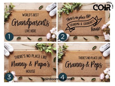 Grandparents Gift - Grandad Gift - Gift For Grandma - Custom Doormat - Grandma Gift - Grandma And Grandpa - Housewarming Gift