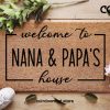 Grandparents Welcome Door Mat - Personalized Doormat - Custom Coir Mat - Home Decor - Gifts For Them - Family Mat - Housewarming Gift