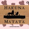 Hakuna Matata Lion King Doormat - Disney Welcome Mat - Means No Worries - Disney Lovers - Housewarming Gifts