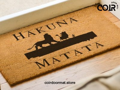 Hakuna Matata Lion King Doormat - Disney Welcome Mat - Means No Worries - Disney Lovers - Housewarming Gifts