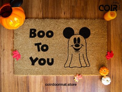 Halloween Doormat, Boo Doormat, Ghost Welcome Mat