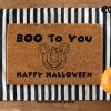 Halloween Mickey Head Pumpkin Doormat - Boo To You - Mickey The Pumpkin - Funny Coir  Mat - Housewarming Disney Gift