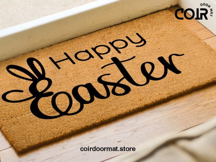 Happy Easter Door Mat - Easter Decor - Spring Door Mat- Customized Doormat - Spring Door Mat -  Happy Easter - Easter Doormat - Spring Mat