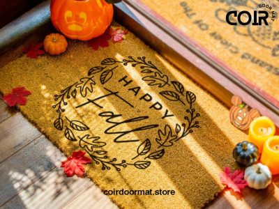 Happy Fall Doormat - Porch Decor - Fall Decor - Home Decor - Welcome Mat - Rug - Fall Home Decor - Fall Decorations - Fall - Seasonal Decor