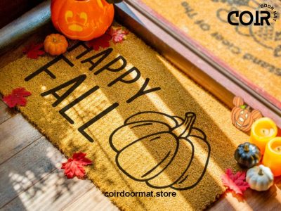 Happy Fall Doormat - Pumpkin Decor - Funny Door Mat - Fall Decorations - Fall Decor - Halloween Decor - Porch Decor - Seasonal Welcome Mat