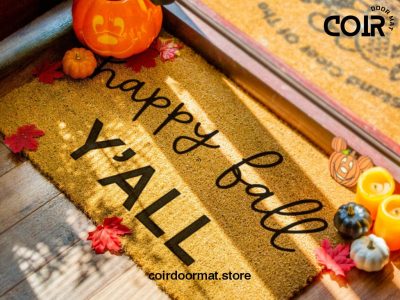 Happy Fall Y'All Doormat - Fall Decor - Fall Decorations - Fall - Halloween Decor - Porch Decor - Fall Home Decor