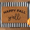 Happy Fall Y'All Doormat - Porch Decor - Fall Decor - Home Decor - Welcome Mat - Rug - Fall Door Mat - Fall Decorations - Seasonal Decor