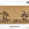 Happy Holidays  Doormat - Christmas Lovers - Funny Christmas Doormat - Gnome - Christmas Gift - Christmas Mat - Funny Porch Decor