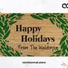 Happy Holidays Doormat - Holiday Door Mat - Christmas Doormat - Christmas Welcome Mat - Christmas Decor - Holiday Decor - Custom Doormat