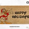 Happy Holidays Doormat - Mickey Welcome Mat - Donald Duck - Happy New Year Doormat - Disney Home Decor - Disney Housewarming Gift