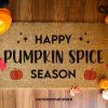 Happy Pumpkin Spice Season Doormat - Porch Decor - Fall Decor - Welcome Mat - Rug - Fall Door Mat - Fall Decorations - Pumpkin Spice