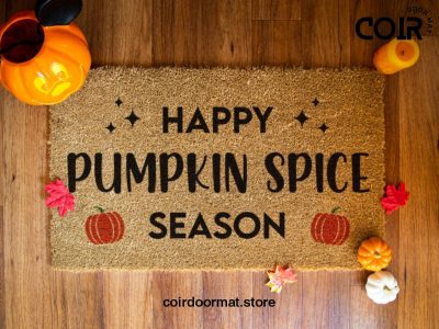 Happy Pumpkin Spice Season Doormat - Porch Decor - Fall Decor - Welcome Mat - Rug - Fall Door Mat - Fall Decorations - Pumpkin Spice