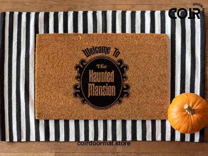 Haunted Mansion Decor - Disney Doormat - Haunted Mansion Welcome Mat - Disney Home Decor - Housewarming Gift - Haunted Mansion Home Decor