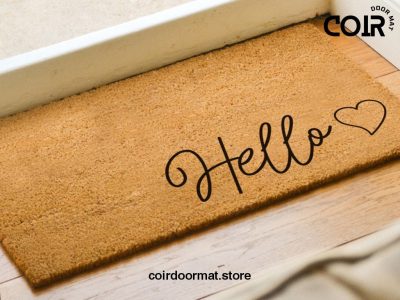 Hello Doormat - Home Decor - Personalized Door Mat - Funny Doormat - Welcome Mat - Front Doormat - Greeting Door Mat