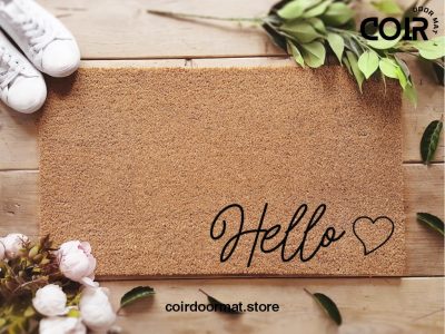 Hello Doormat - Home Decor - Personalized Door Mat - Funny Doormat - Welcome Mat - Front Doormat - Greeting Door Mat