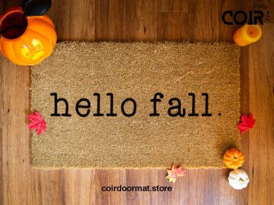 Hello Fall Doormat - Pumpkin Doormat - Fall Door Mat - Fall Rug - Porch Decorations - Porch Decor - Fall Decor - Seasonal Gift - Autumn