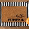 Hello Pumpkin Door Mat - Autumnal Doormat - Fall Decorations - Porch Decor - Fall Decor - Halloween Decor - Pumpkin Decor - Welcome Mat