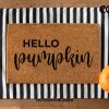 Hello Pumpkin Doormat - Fall Doormat - Welcome Mat - Hey There Door Mat - Seasonal Doormat - Fall Door Mat - Pumpkin Decor - Fall Decor