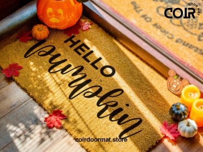 Hello Pumpkin Doormat - Fall Doormat - Welcome Mat - Hey There Door Mat - Seasonal Doormat - Fall Door Mat - Pumpkin Decor - Fall Decor