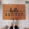 Hello Summer Doormat, Summer Decor, Welcome Mat, Front Door Mat, Birthday Gift Best Friend Gift, Outdoor Furniture Outdoor Decor Porch Decor