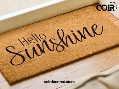 Hello Sunshine Doormat  - Custom Welcome Mat - Funny Gift  - Closing Gift - Custom Rug - Funny Doormat - New Home Gift