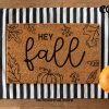 Hey Fall Doormat - Porch Decor - Fall Decor - Welcome Mat - Fall Doormat - Fall Door Mat - Fall Rug - Porch Decorations - Fall Doormat