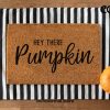 Hey There Pumpkin Doormat - Fall Doormat - Fall Decor - Hey There Door Mat - Fall Welcome Doormat - Porch Decorations - Welcome Mat