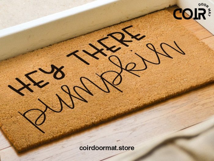 Hey There Pumpkin Doormat - Pumpkin - Seasonal Coir Mat - Fall Decor - Autumn - Housewarming Gift - Fall Decor - Pumpkin Decor